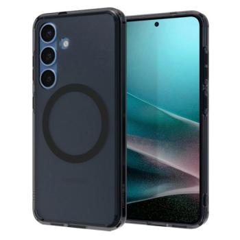 SPIGEN ULTRA HYBRID MAG műanyag telefonvédő (ütésállóság, légpárnás keret, matt, MagSafe) FEKETE Samsung Galaxy S25 (SM-S931) kép
