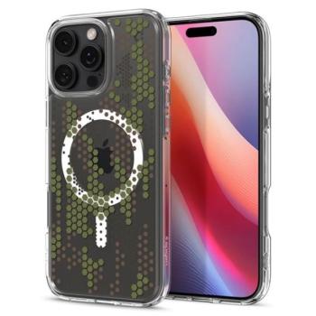 SPIGEN ULTRA HYBRID MAG műanyag telefonvédő (ütésállóság, légpárnás keret, terep minta, MagSafe) ÁTLÁTSZÓ Apple iPhone 16 Pro Max 5G kép