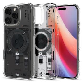 SPIGEN ULTRA HYBRID MAG NEO ONE műanyag telefonvédő (ütésállóság, légpárnás keret, MagSafe) ÁTLÁTSZÓ Apple iPhone 16 Pro 5G kép