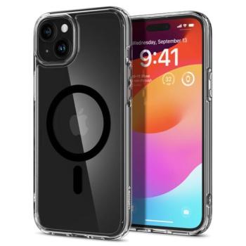 Spigen Ultra Hybrid MagFit Apple iPhone 15 Plus tok, MagSafe, fekete kép