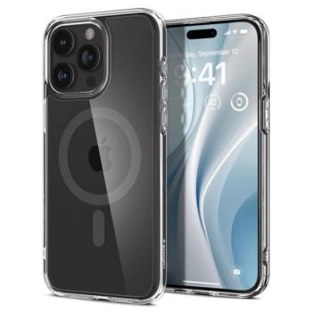 Spigen Ultra Hybrid MagFit Apple iPhone 15 Pro Max tok, MagSafe Grafit, szürke kép