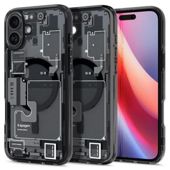 Spigen Ultra Hybrid MagFit Apple iPhone 16 Plus tok, Zero One fekete ACS08078 kép