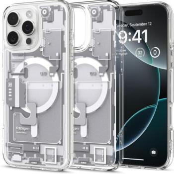 Spigen Ultra Hybrid MagFit Apple iPhone 16 Pro tok, MagSafe, Zero One, fehér kép