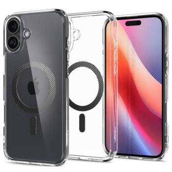 Spigen Ultra Hybrid MagFit Apple iPhone 16 tok, Carbon Fiber MagSafe, fekete kép