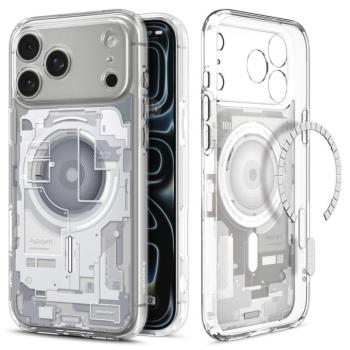 Spigen Ultra Hybrid MagFit Apple iPhone 17 Pro tok, MagSafe, Zero One, fehér kép