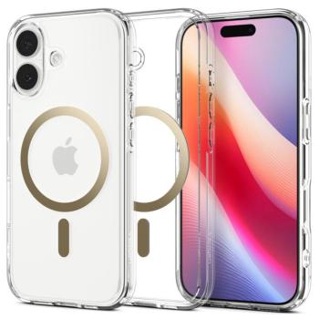 Spigen Ultra Hybrid MagFit Apple iPhone 17 tok, MagSafe, Clear Gold, átlátszó-arany kép