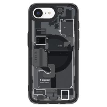 Spigen Ultra Hybrid MagFit Apple iPhone 17e / iPhone 16e tok, MagSafe, Zero One, fekete kép