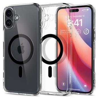 Spigen Ultra Hybrid MagFit iPhone 16 Plus tok, MagSafe, fekete ACS08076 kép