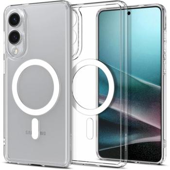 Spigen Ultra Hybrid MagFit Samsung Galaxy S25 Edge tok, Clear White, átlátszó-fehér kép