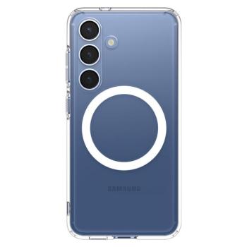 Spigen Ultra Hybrid MagFit Samsung Galaxy S25 tok, Clear White, átlátszó-fehér kép