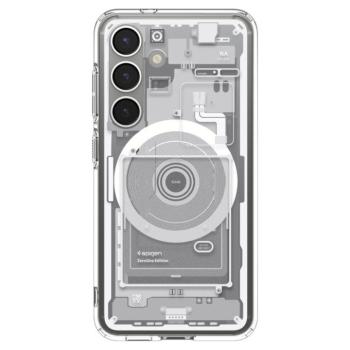 Spigen Ultra Hybrid MagFit Samsung Galaxy S25 tok, Zero One fehér kép