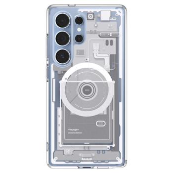 Spigen Ultra Hybrid MagFit Samsung Galaxy S25 Ultra tok, Zero One, fehér kép