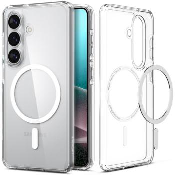 Spigen Ultra Hybrid MagFit Samsung Galaxy S26 tok, Clear White, átlátszó-fehér kép