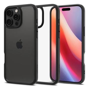 SPIGEN ULTRA HYBRID műanyag telefonvédő (ütésállóság, légpárnás keret) ÁTLÁTSZÓ/FEKETE Apple iPhone 16 Pro Max kép
