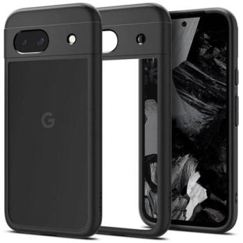 SPIGEN ULTRA HYBRID műanyag telefonvédő (ütésállóság, légpárnás keret) FEKETE/ÁTLÁTSZÓ Google Pixel 8a kép
