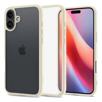SPIGEN ULTRA HYBRID műanyag telefonvédő (ütésállóság, légpárnás keret, matt keret) BÉZS Apple iPhone 16 Plus kép