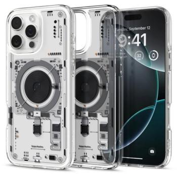 SPIGEN ULTRA HYBRID NEO ONE műanyag telefonvédő (ütésállóság, légpárnás keret, MagSafe) ÁTLÁTSZÓ Apple iPhone 16 Pro Max 5G kép