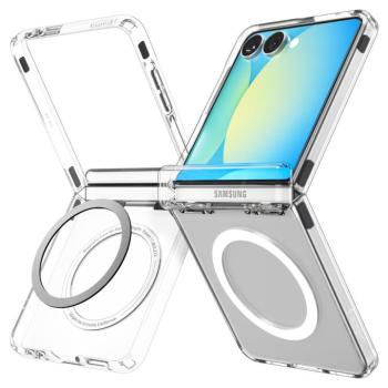 Spigen Ultra Hybrid Pro Magfit Samsung Galaxy Flip 7 tok, MagSafe, átlátszó kép