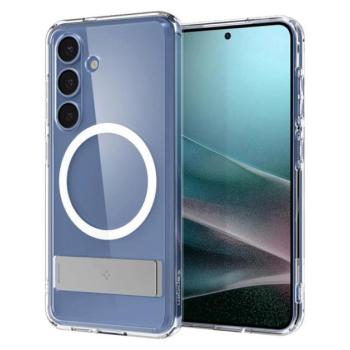 SPIGEN ULTRA HYBRID S műanyag telefonvédő (ütésállóság, légpárnás keret, kitámasztó, MagSafe) ÁTLÁTSZÓ Samsung Galaxy S25 (SM-S931) kép