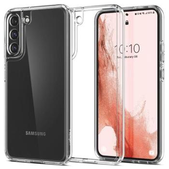 Spigen Ultra Hybrid Samsung Galaxy S22 tok, Crystal Clear, átlátszó kép