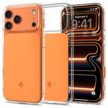 Spigen Ultra Hybrid T MagFit Apple iPhone 17 Pro tok, MagSafe, Glossy Orange, narancs kép