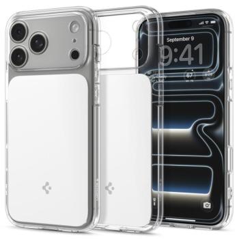 Spigen Ultra Hybrid T MagFit Apple iPhone 17 Pro tok, MagSafe, Glossy White, fehér kép