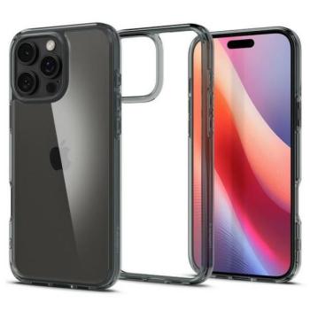 Spigen Ultra Hybrid tok iPhone 16 Pro Max - átlátszó szürke szegéllyel kép