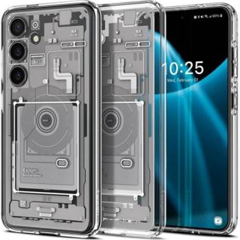 SPIGEN ULTRA HYBRID ZERO ONE műanyag telefonvédő (ütésállóság, légpárnás keret) FEHÉR Samsung Galaxy S24 (SM-S921) kép