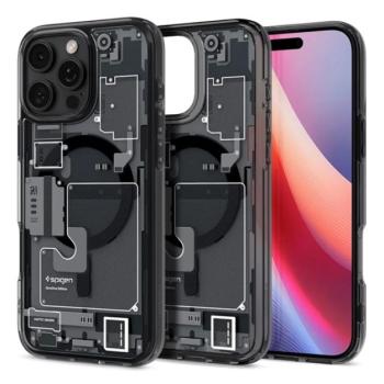 SPIGEN ULTRA HYBRID ZERO ONE műanyag telefonvédő (ütésállóság, légpárnás keret, MagSafe) FEKETE Apple iPhone 16 Pro Max kép