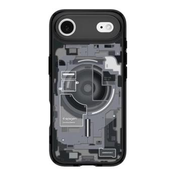 SPIGEN ULTRA HYBRID ZERO ONE műanyag telefonvédő (ütésállóság, légpárnás keret, MagSafe) FEKETE Apple iPhone 17 Air kép