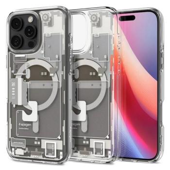 SPIGEN ULTRA HYBRID ZERO ONE műanyag telefonvédő (ütésállóság, légpárnás keret, MagSafe) TITÁN Apple iPhone 16 Pro Max kép