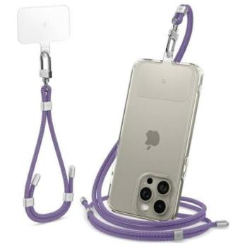 Spigen Universal Strap Set Crossbody &amp; Wrist univerzális nyak- és csuklópánt szett - lila kép