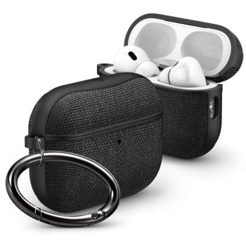 Spigen Urban Fit Apple AirPods Pro 3 tok, karabinerrel, Black, fekete kép