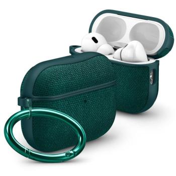 Spigen Urban Fit Apple AirPods Pro 3 tok karabinerrel, Midnight Green, zöld kép