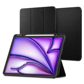 Spigen Urban Fit Apple iPad Air 13" (2024 / 2025) oldalra nyíló tok, fekete kép