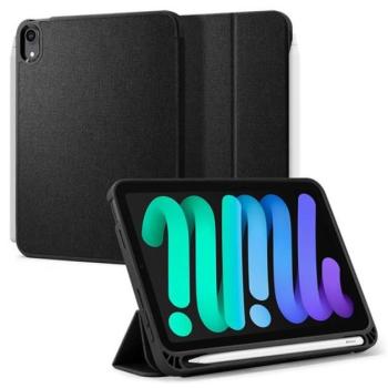 Spigen Urban Fit Apple iPad mini 6 (2021 / 2024) oldalra nyíló tok, fekete kép
