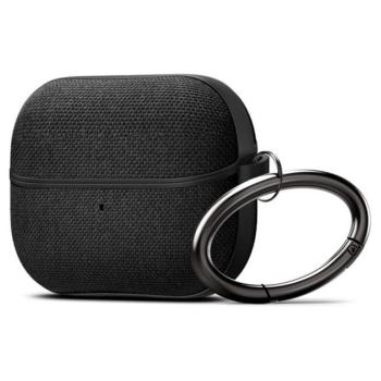 SPIGEN URBAN FIT szilikon tok (karabíner, textil bevonat) FEKETE Samsung Galaxy Buds 3/3 Pro kép