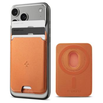 Spigen Valentinus Apple iPhone Magsafe kártyatartó, MagSafe, Metallic Orange, narancs (3db kártyához) kép