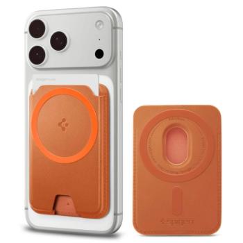 Spigen Valentinus Magfit+ Apple iPhone Magsafe kártyatartó, MagSafe, Metallic Orange, narancs (3db kártyához) kép