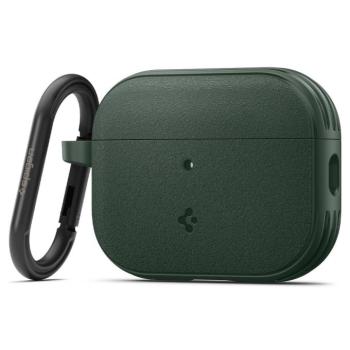 Spigen Vault Apple AirPods Pro 3 tok, karabinerrel, Midnight Green, sötétzöld kép