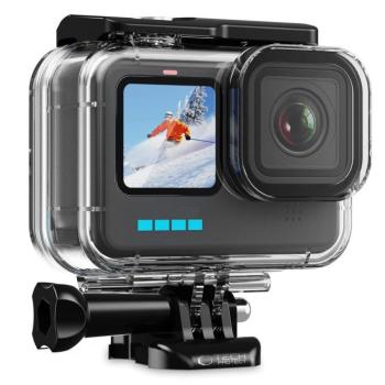 Sportkamera tok, GoPro Hero 9 - 13 sportkamerákhoz, vízálló, Tech-Protect GA200 WaterProof Case, átlátszó kép