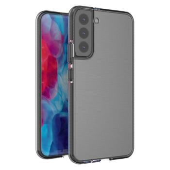 Spring case gél tok színes Samsung Galaxy S22 + (S22 Plus) fekete kép