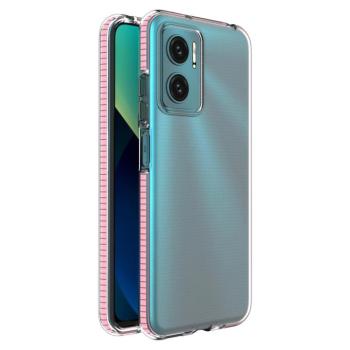Spring case gél TPU tok színes a Xiaomi Redmi 10 világos rózsaszín kép