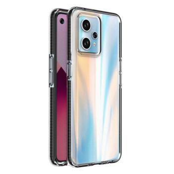 Spring Case Realme 9 Pro+ / Realme 9 szilikon tok kerettel fekete kép