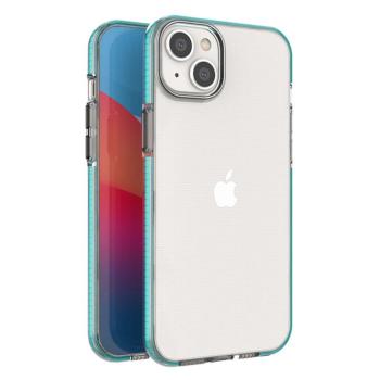 Spring Case tok iPhone 14 Plus szilikon tok kerettel világoskék kép