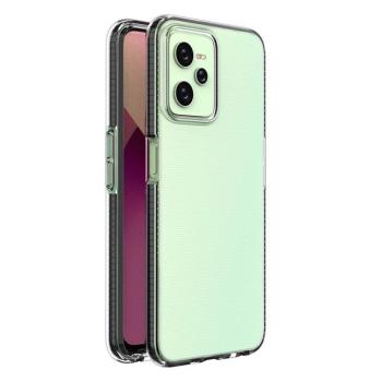 Spring Case tok Realme C35 szilikon tok kerettel fekete kép