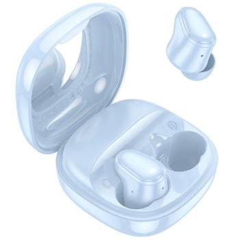 Stereo bluetooth headset vezeték nélküli töltőtokkal, TWS, kék, Hoco EQ13 kép