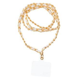 STRAP medál a telefonhoz / zsinór hossza 116cm (58cm a hurokban) / nyakba akasztható - fehér kép