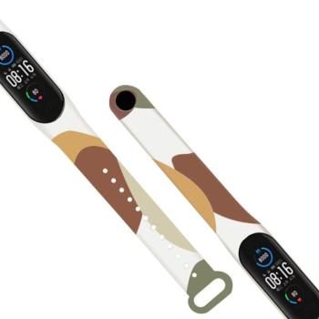 Strap Moro okosóra csereszíj Xiaomi Mi Band 6 / Mi Band 5 csereszíj camo fekete (13) tok kép