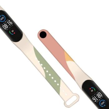 Strap Moro okosóra csereszíj Xiaomi Mi Band 6 / Mi Band 5 csereszíj camo fekete (5) tok kép